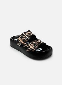 Mules et sabots Evelyn Ari femme noir Buffalo Mules et sabots Evelyn Ari femme noir Black/white zebra