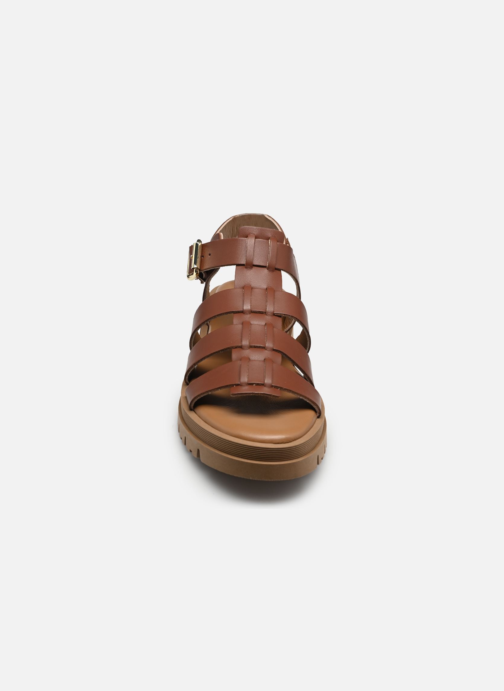 Sandales compensées et plateformes Delia Pelle femme marron Semerdjian Sandales compensées et plateformes Delia Pelle femme marron T.MORO