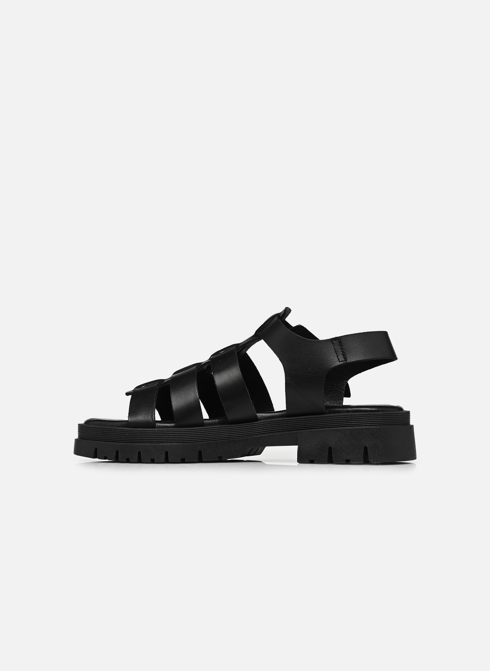 Sandalen met sleehak en plateau Delia Vitello dames zwart Semerdjian Sandalen met sleehak en plateau Delia Vitello dames zwart NERO