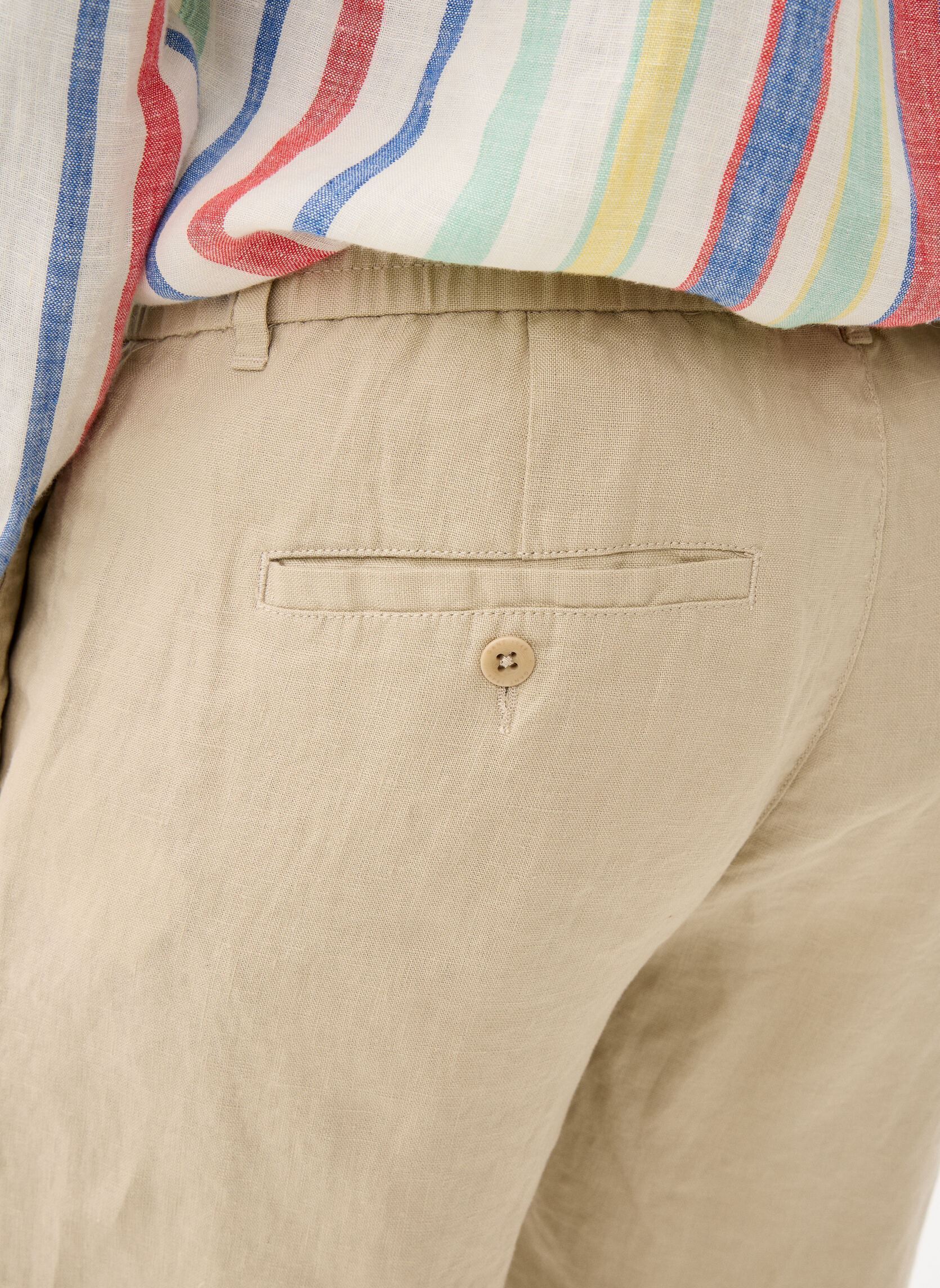 Shorts Reg Linen Ds Shorts homme beige GANT Shorts Reg Linen Ds Shorts homme beige OAT BEIGE