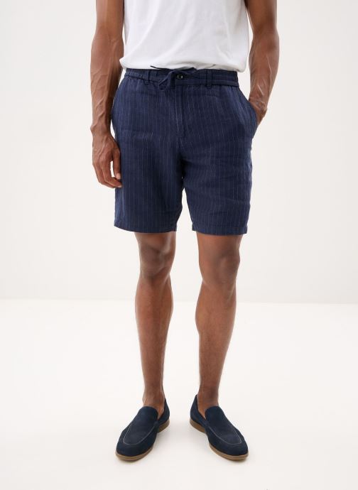 GANT Shorts Reg Striped Linen Ds Shorts heren blauw