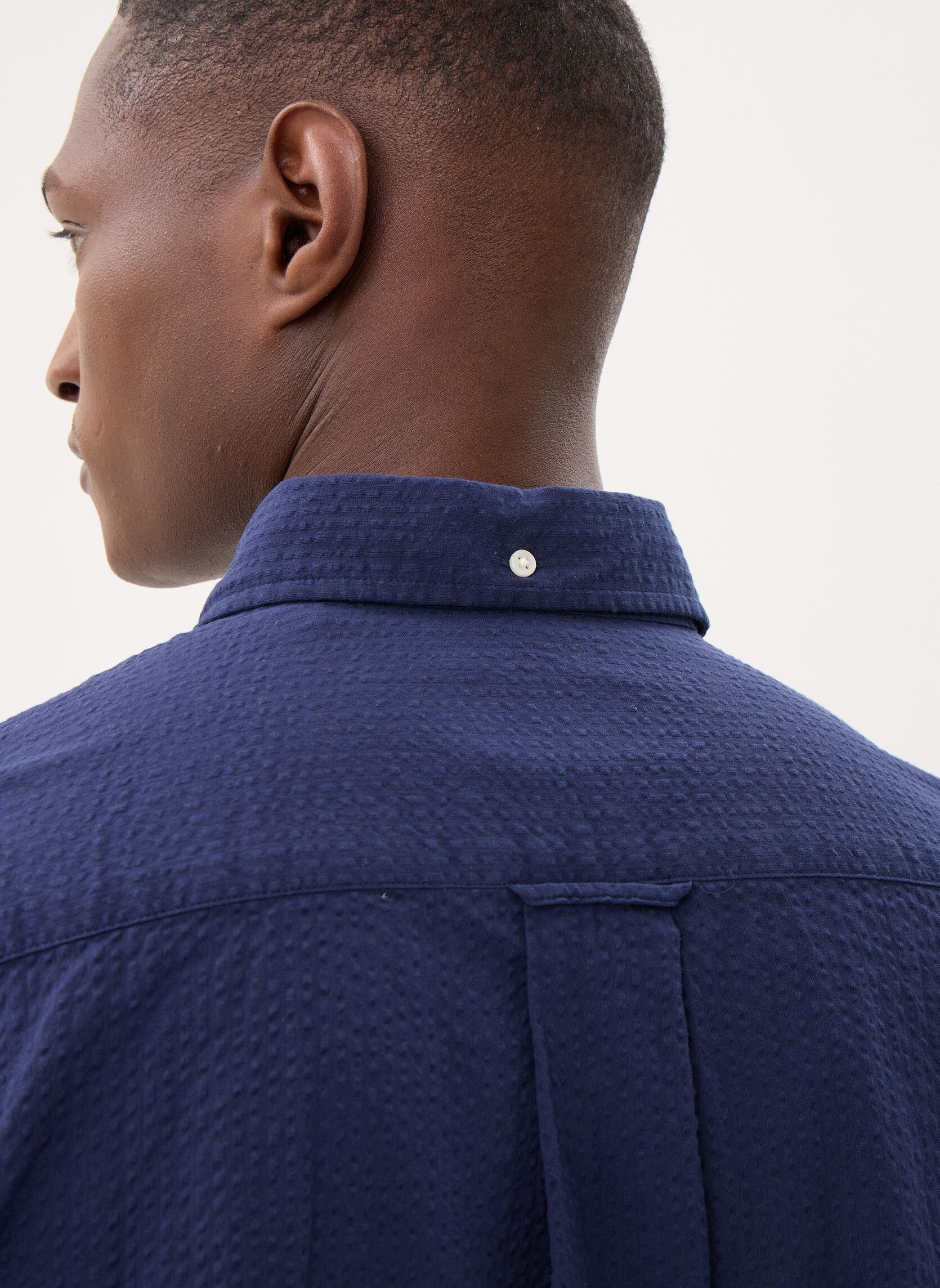 Camicie Reg Seersucker Shirt uomo blu GANT Camicie Reg Seersucker Shirt uomo blu CLASSIC BLUE