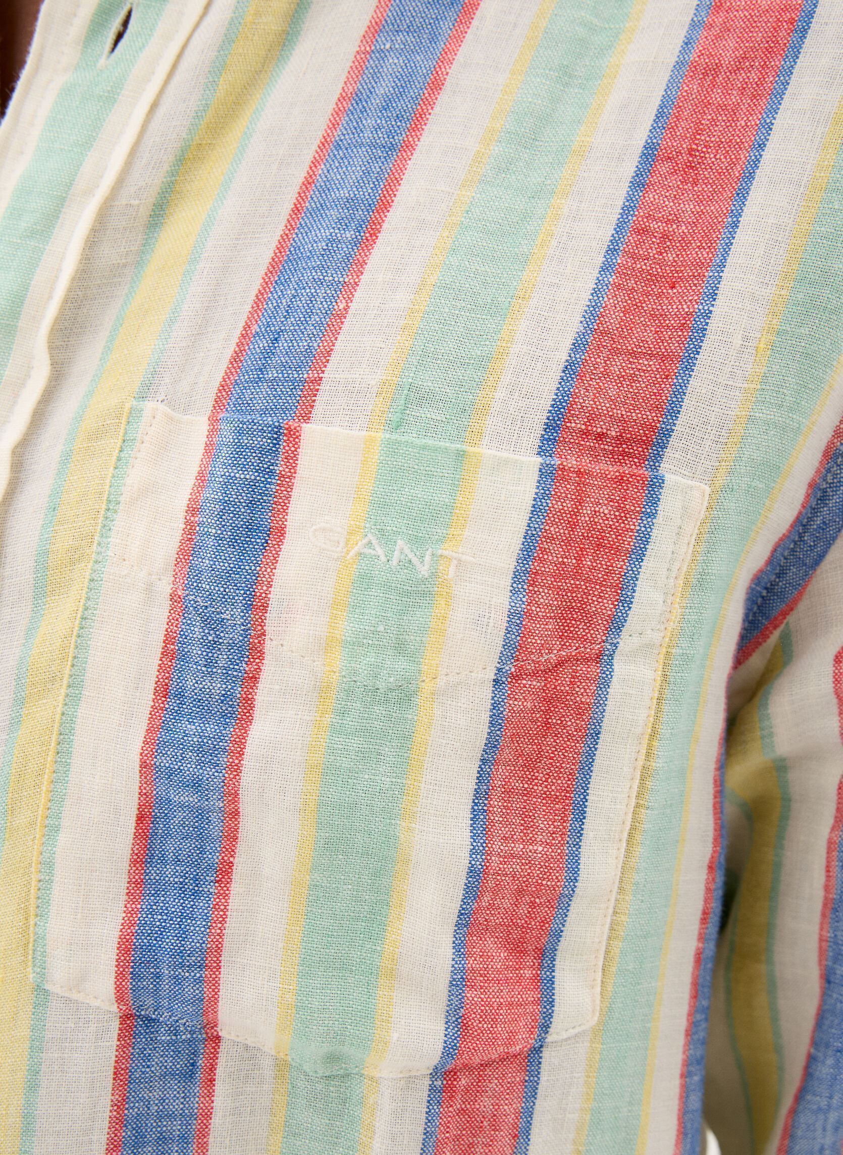 Chemises Reg Multistripe Linen Shirt homme multicolore GANT Chemises Reg Multistripe Linen Shirt homme multicolore MULTICOLOR
