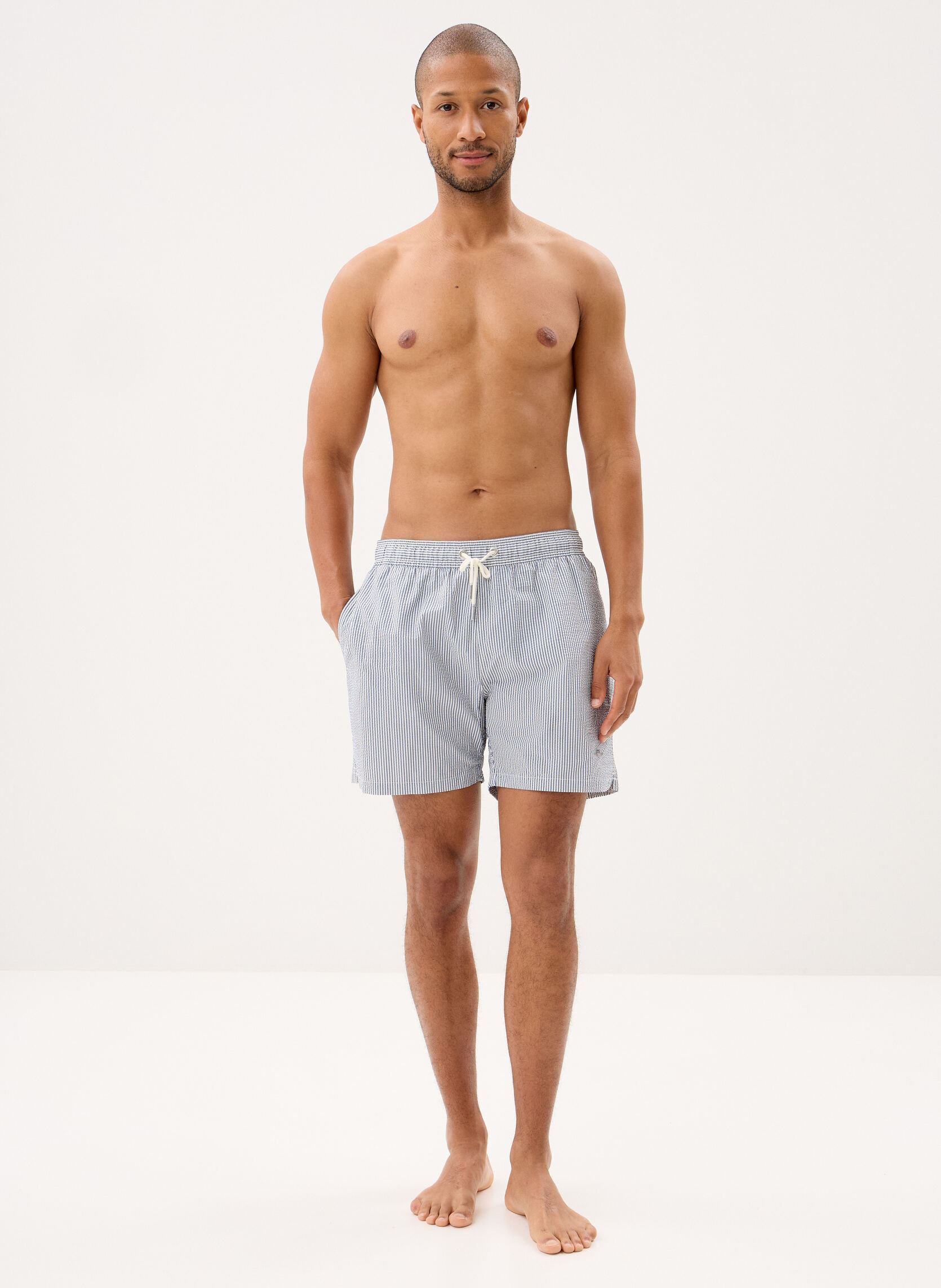 Shorts de bain Striped Seersucker Swim Shorts homme bleu GANT Shorts de bain Striped Seersucker Swim Shorts homme bleu VINTAGE BLUE