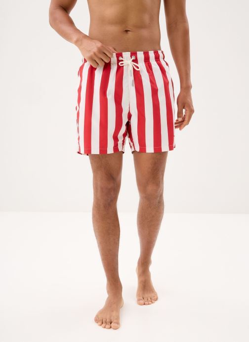 GANT Zwemshorts Block Striped Swim Shorts heren roze
