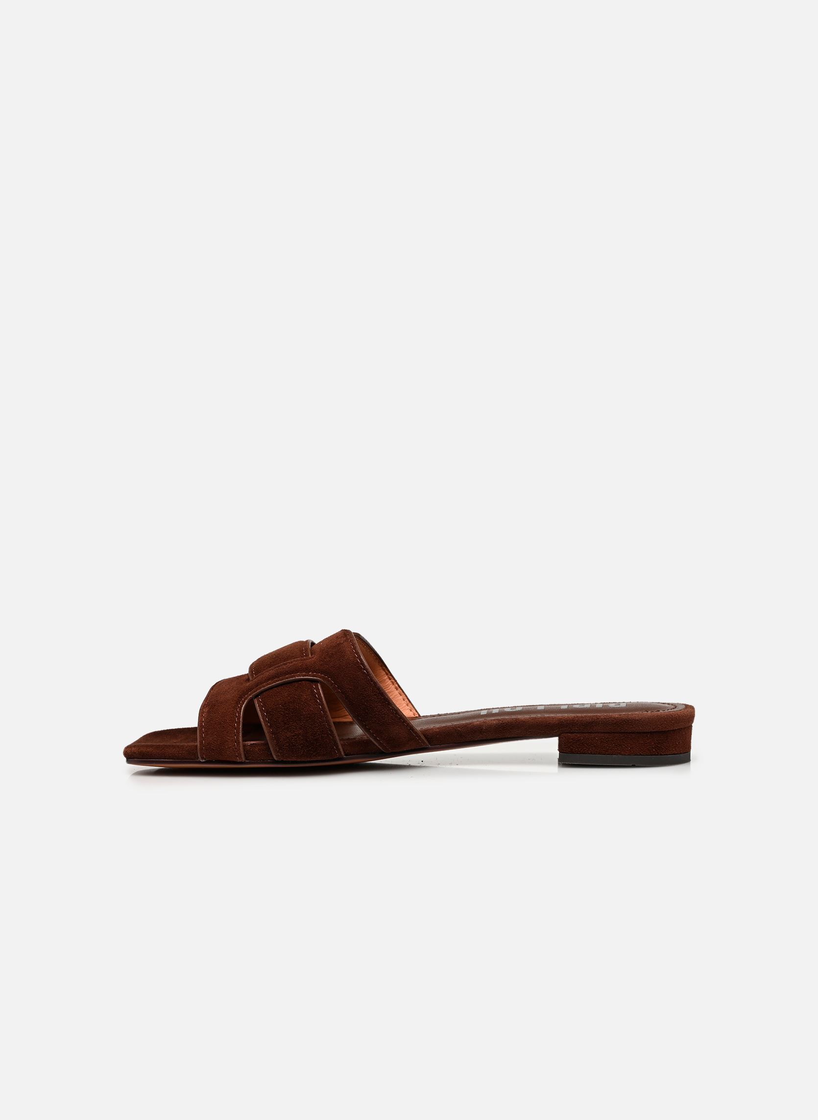 Mules et sabots HOLLY FLAT SANDAL femme marron Bibi Lou Mules et sabots HOLLY FLAT SANDAL femme marron MARRON