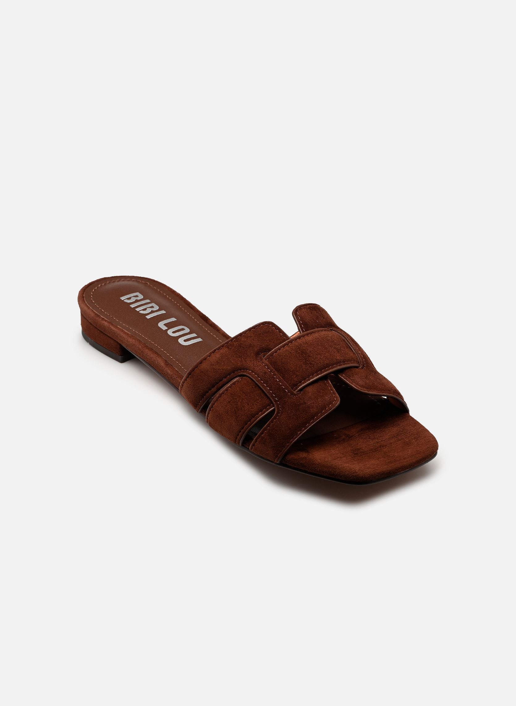 Mules et sabots HOLLY FLAT SANDAL femme marron Bibi Lou Mules et sabots HOLLY FLAT SANDAL femme marron MARRON