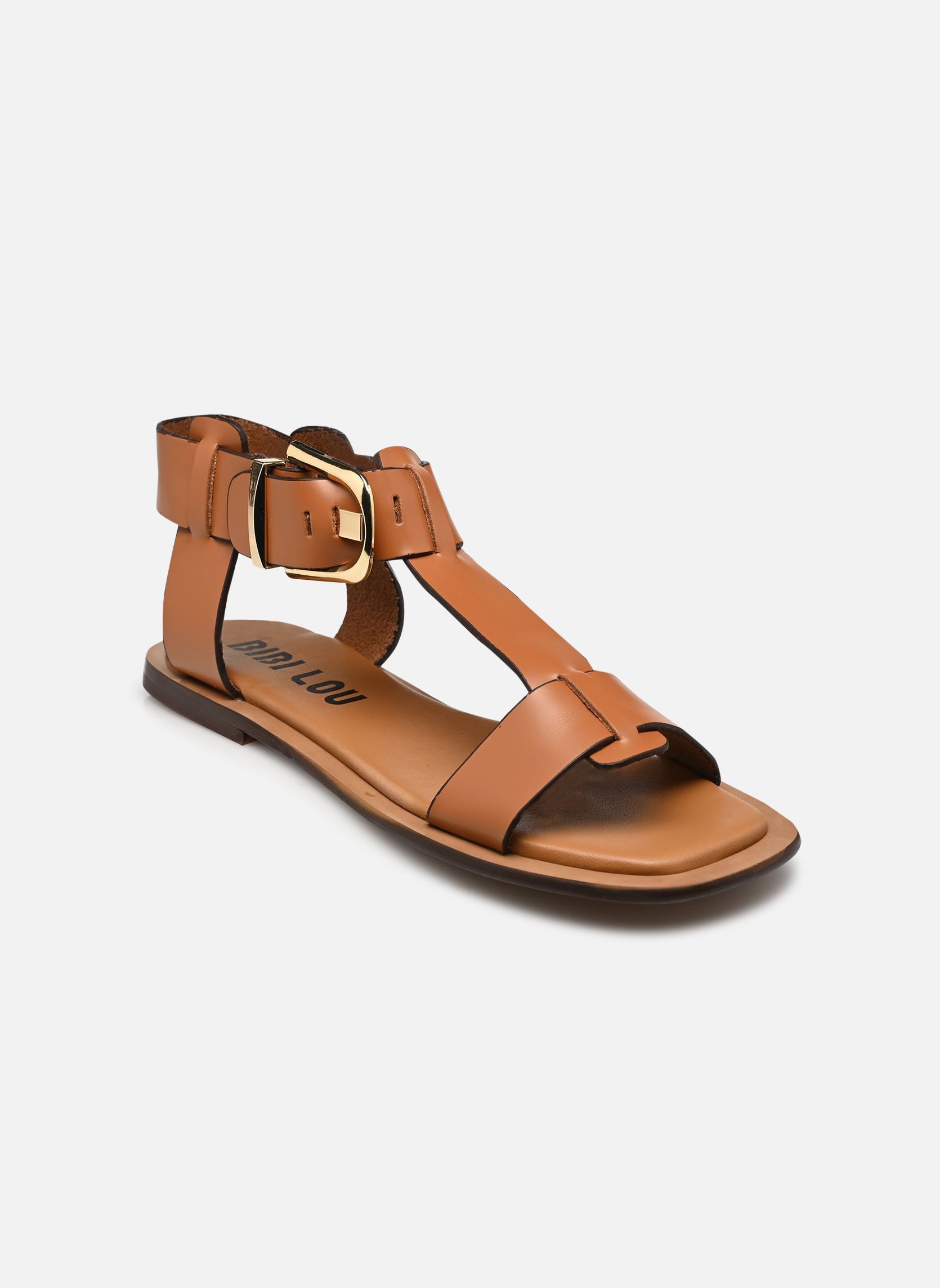 Sandales plates SUNNY SANDAL femme marron Bibi Lou Sandales plates SUNNY SANDAL femme marron Cuero