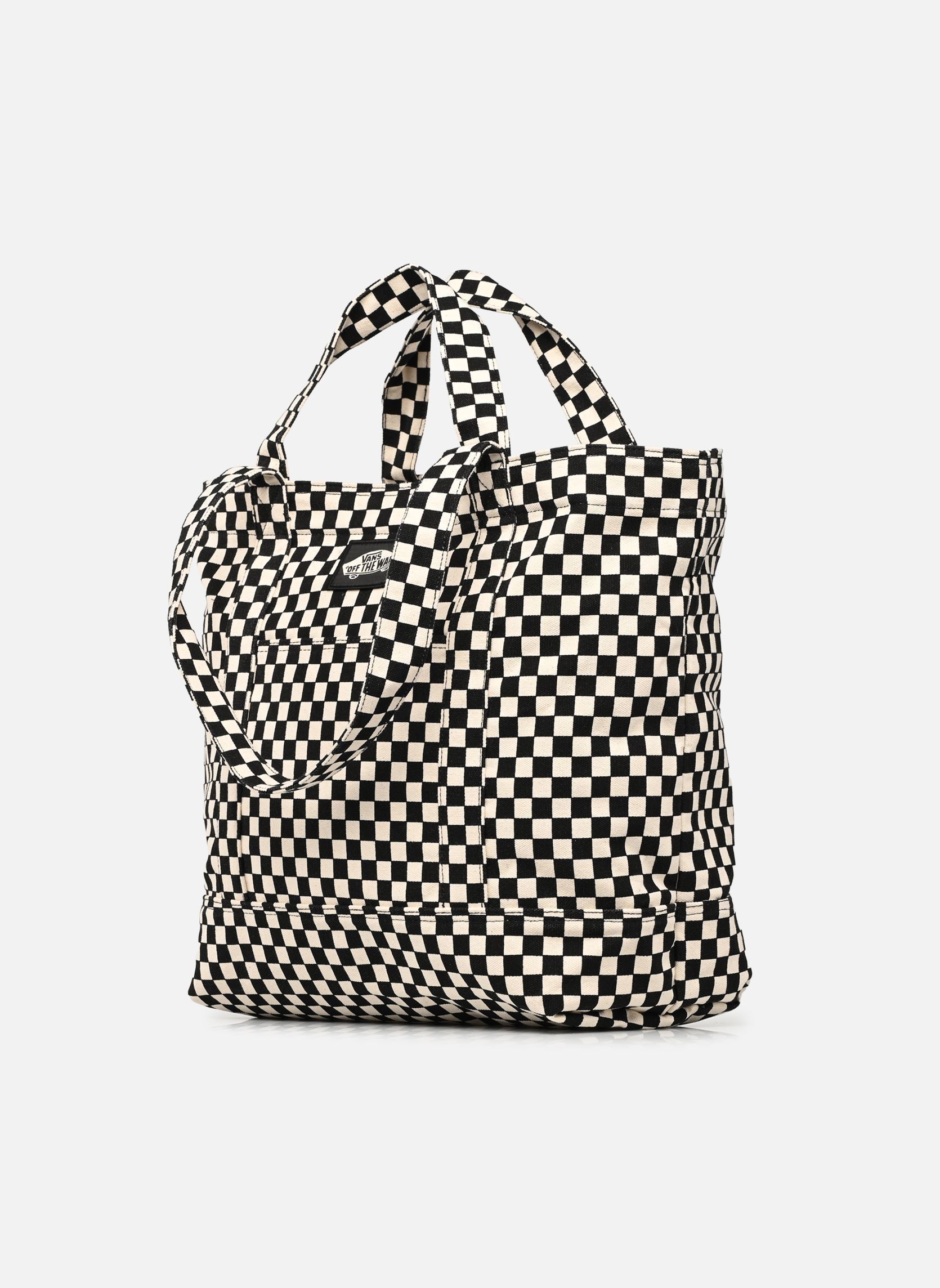 Cabas WM TELL ALL ZIP TOTE CHECKERBOARD femme noir Vans Cabas WM TELL ALL ZIP TOTE CHECKERBOARD femme noir BLACK