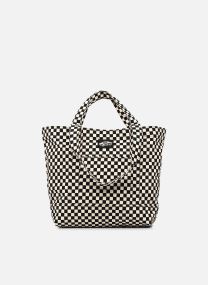 Cabas WM TELL ALL ZIP TOTE CHECKERBOARD femme noir