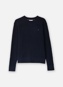 Pulls Co Cable Fine Gg C-Nk Ls Sweater femme blanc
