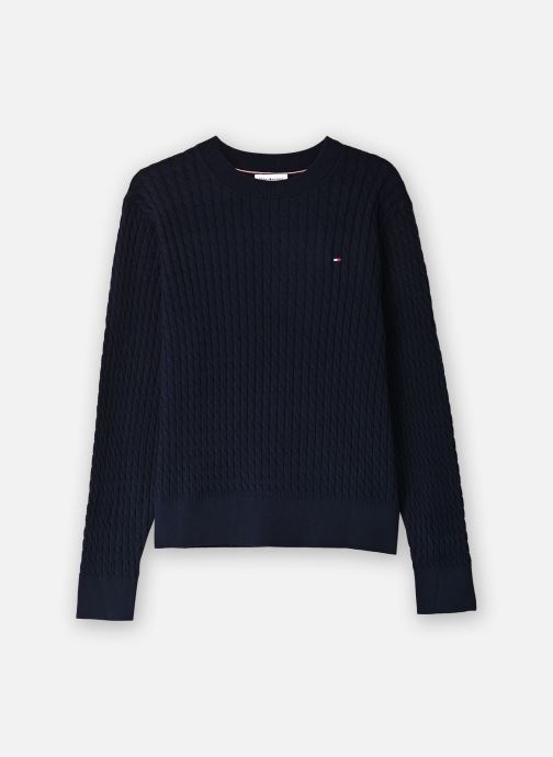 Tommy Hilfiger Pulls Co Cable Fine Gg C-Nk Ls Sweater femme bleu