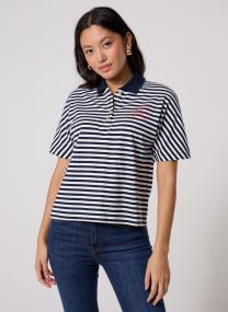 Polo's Th Breton Collar Ss Polo dames blauw