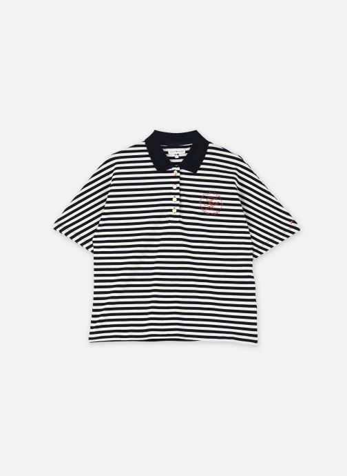Tommy Hilfiger Polos Th Breton Collar Ss Polo femme bleu