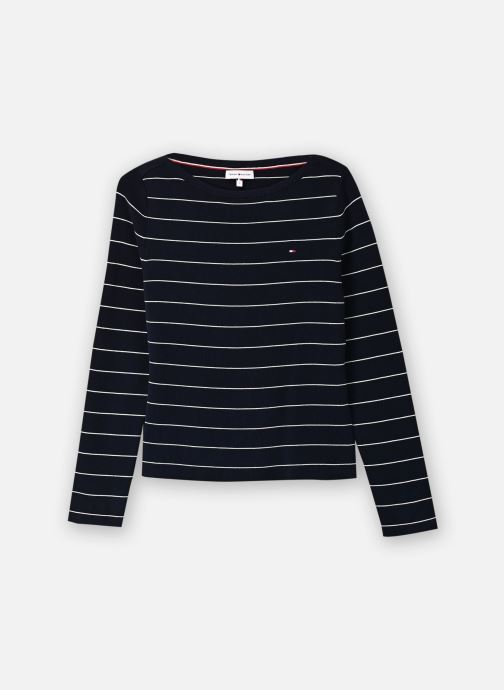 Tommy Hilfiger Pulls Full Needle Boat-Nk Ls Swt femme bleu