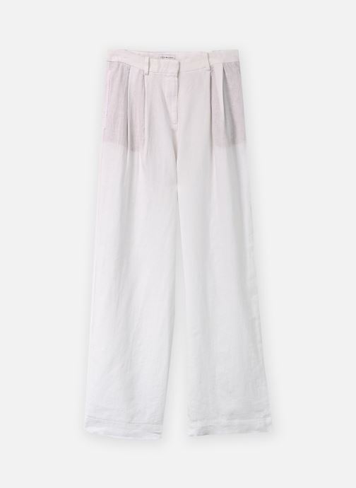 Tommy Hilfiger Pantalons larges Ess Linen Tailored Wide Leg femme blanc