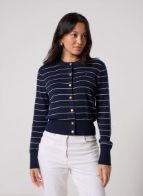 Vesten Full Needle Stitch Cardigan dames blauw