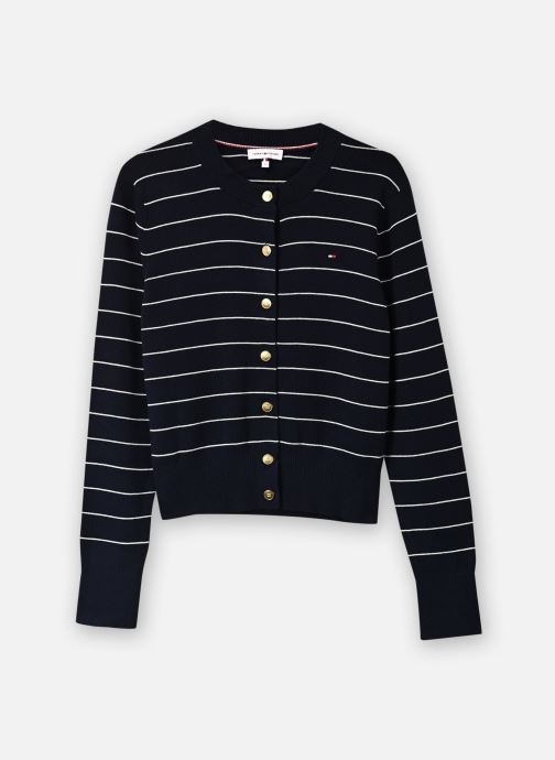 Tommy Hilfiger Gilets Full Needle Stitch Cardigan femme bleu