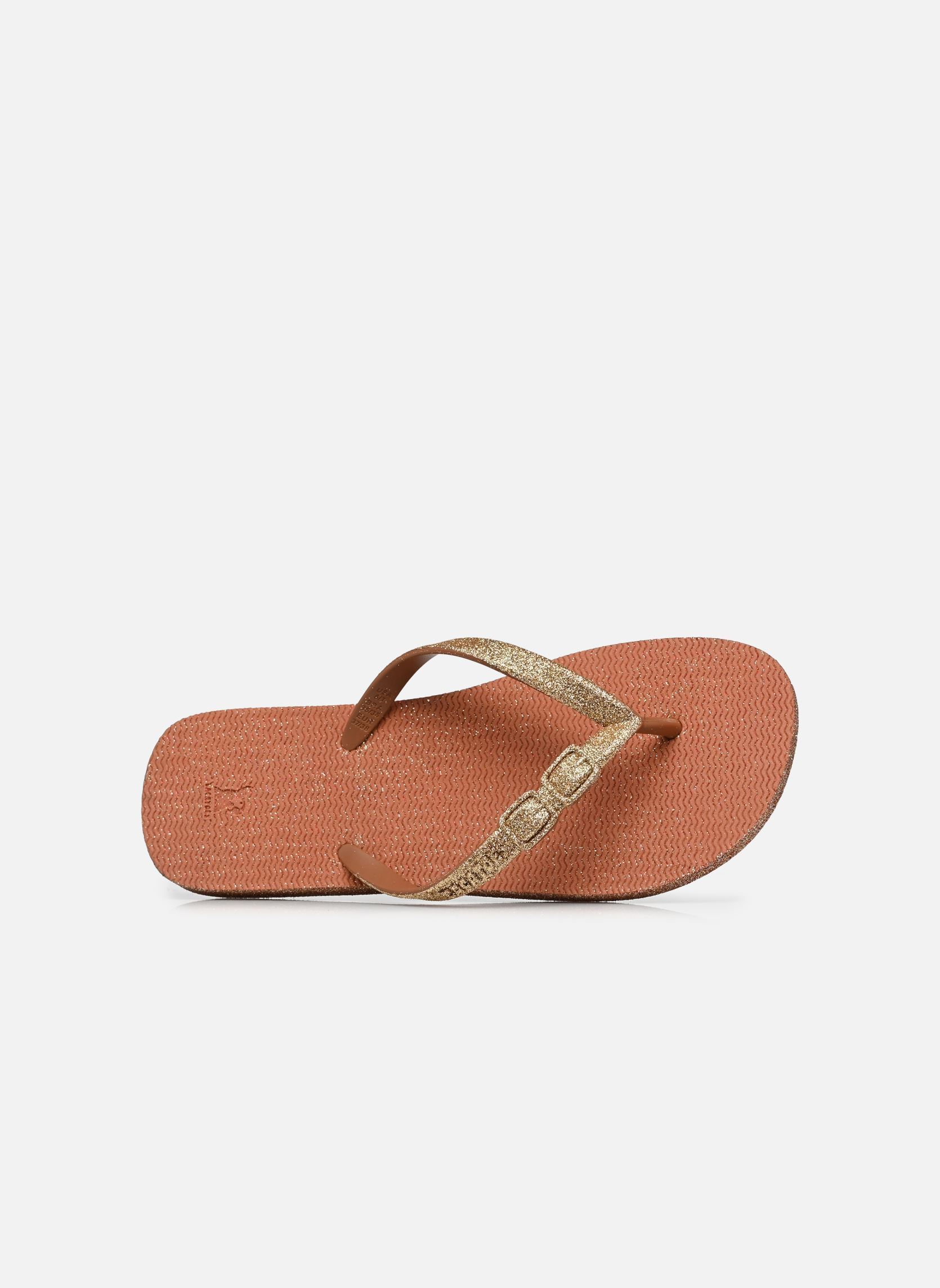 Slippers Morango Glitter dames goud en brons Cacatoès Slippers Morango Glitter dames goud en brons SAHARA