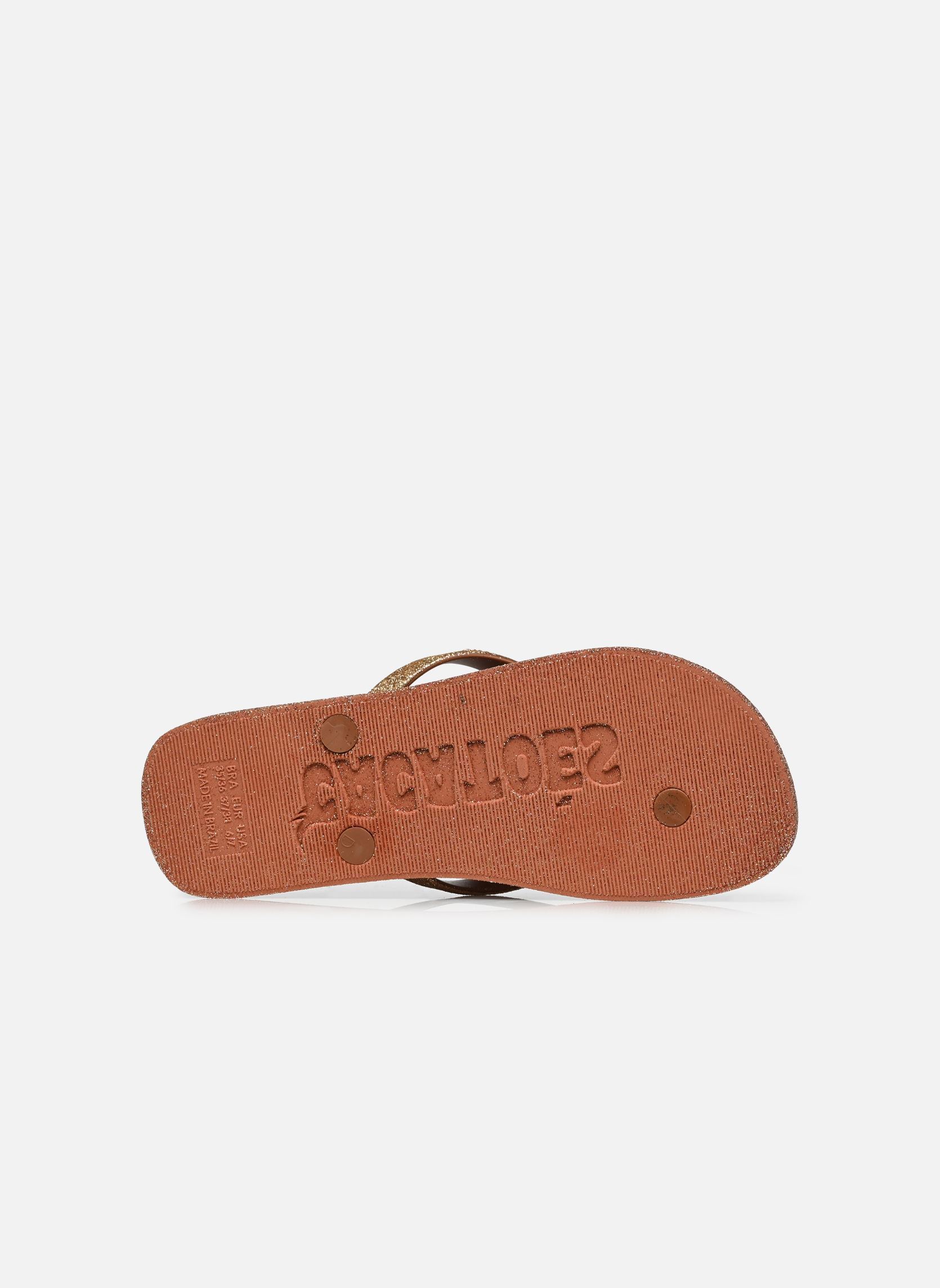 Slippers Morango Glitter dames goud en brons Cacatoès Slippers Morango Glitter dames goud en brons SAHARA