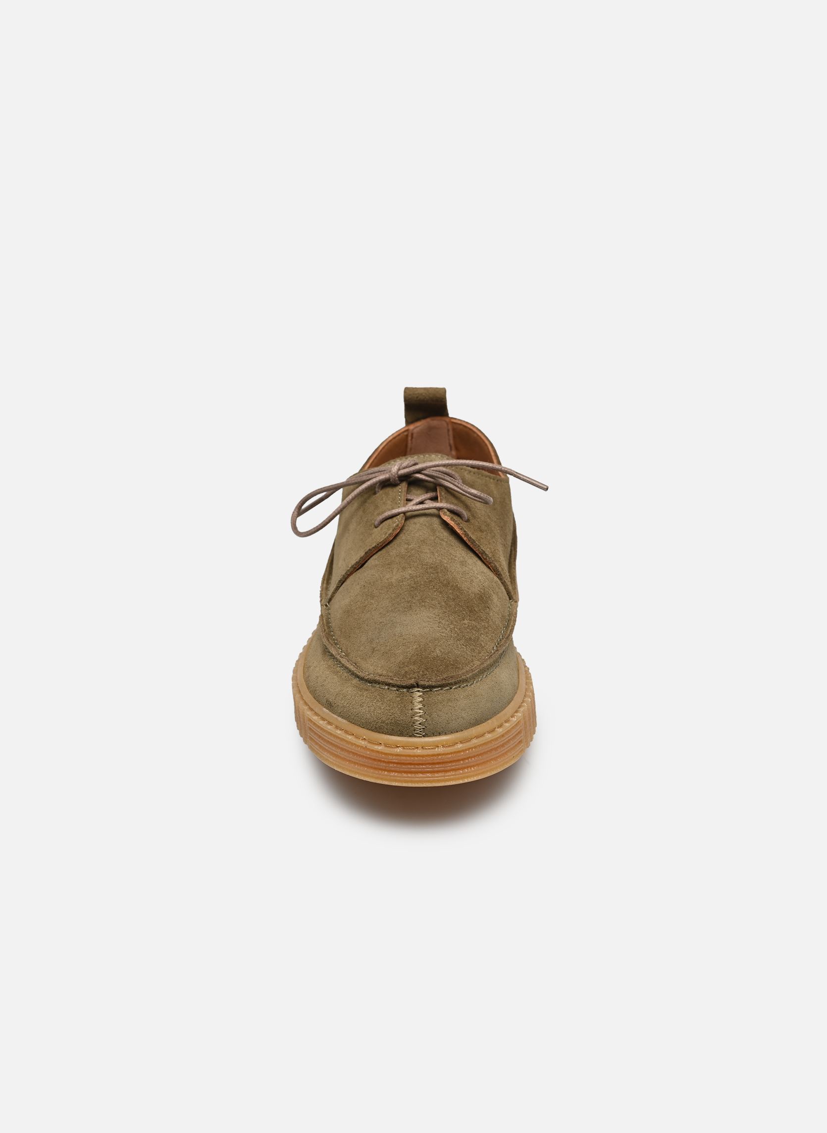 Derbys ULMO herren grün Pellet Derbys ULMO herren grün CROUTE VELOURS KAKI