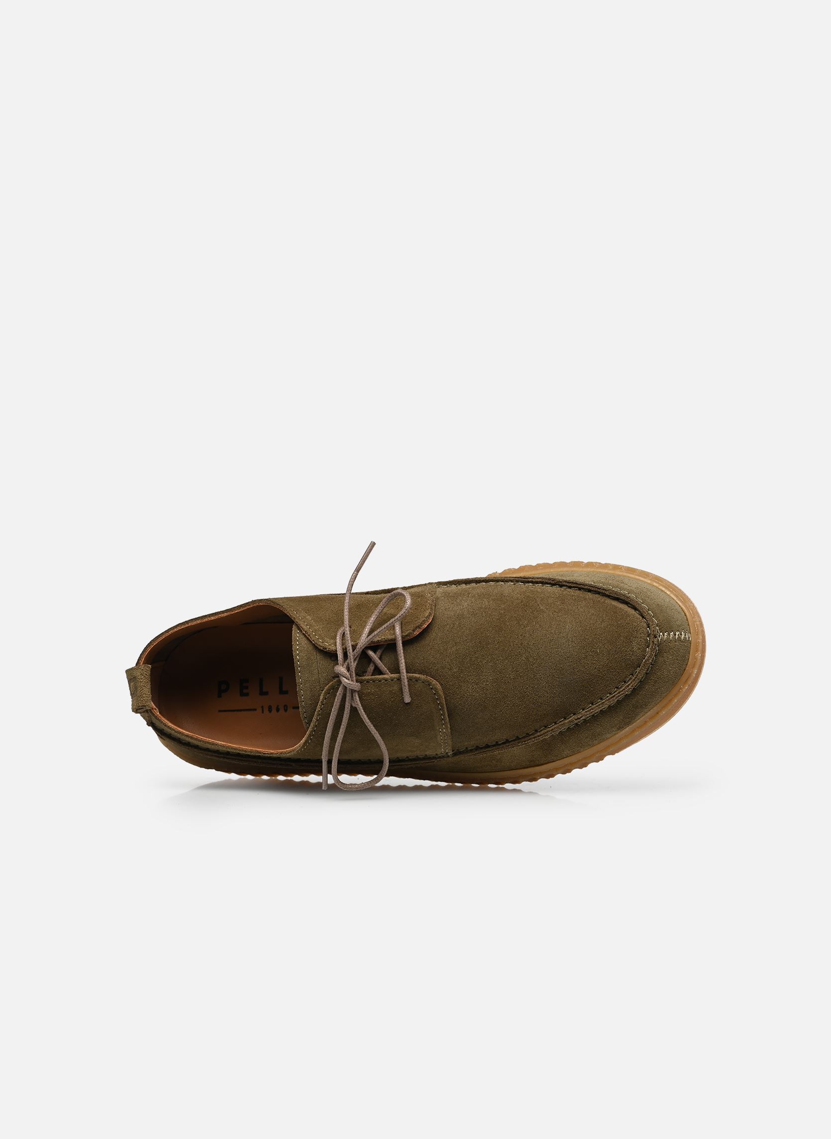 Derbys ULMO herren grün Pellet Derbys ULMO herren grün CROUTE VELOURS KAKI