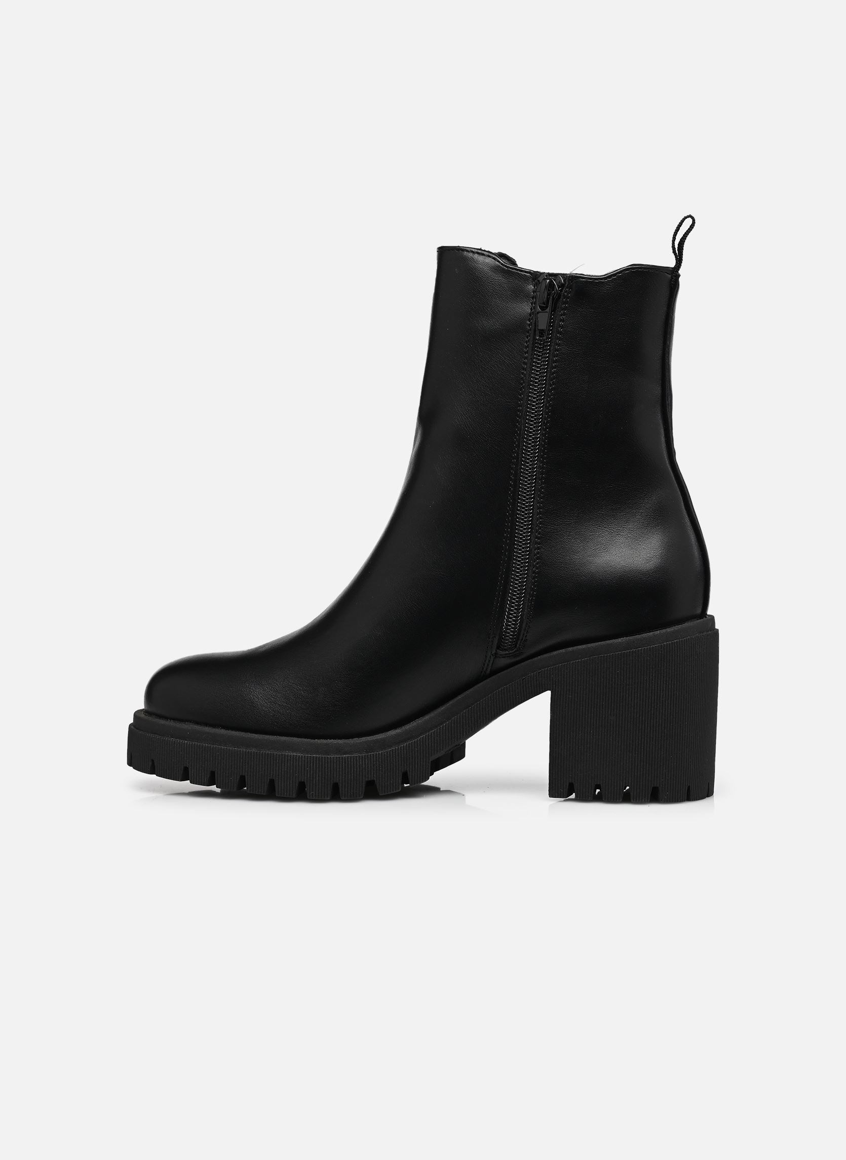 Lage enkellaarsjes Boots Jibelo dames zwart MADE BY Lage enkellaarsjes Boots Jibelo dames zwart NOIR
