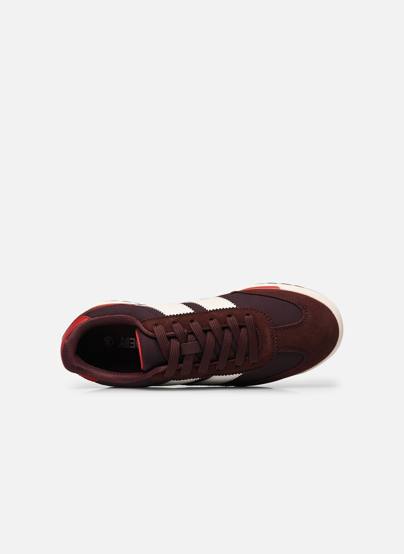 Niedrige Sneaker Basket ESCHOL damen bordeaux MADE BY Niedrige Sneaker Basket ESCHOL damen bordeaux ROUGE