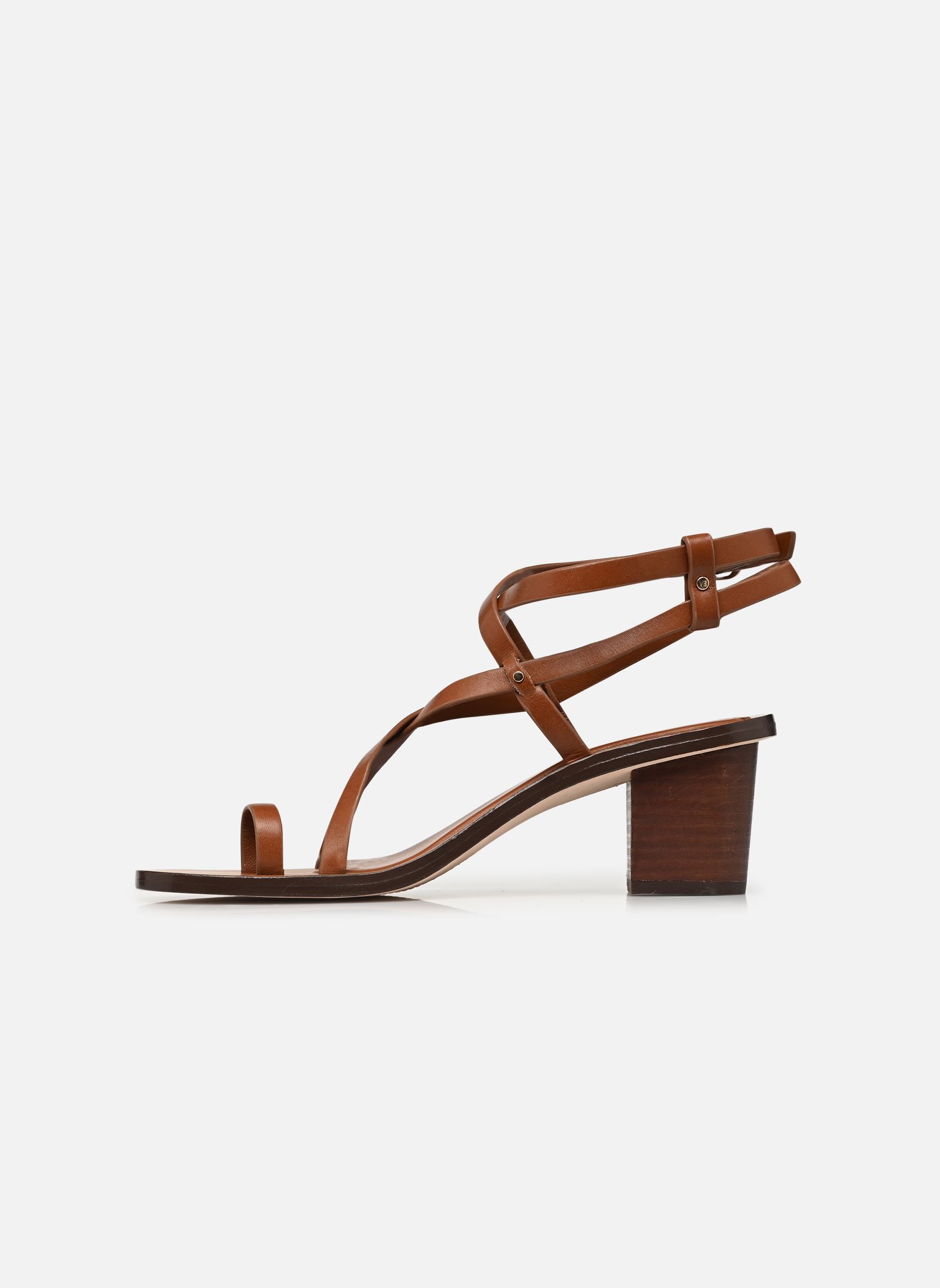 Sandalen Sandale 55MM à Lanières en Cuir damen braun Vanessa Bruno Sandalen Sandale 55MM à Lanières en Cuir damen braun COGNAC