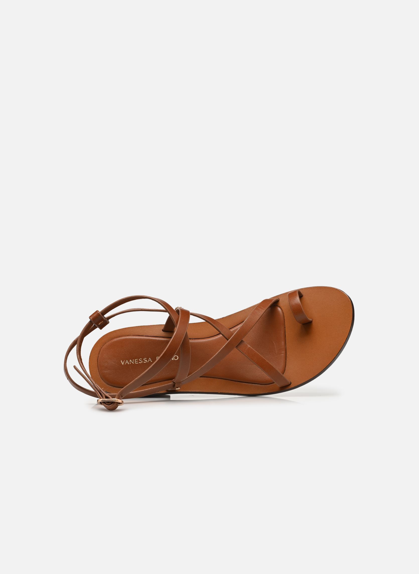Sandalen Sandale 55MM à Lanières en Cuir damen braun Vanessa Bruno Sandalen Sandale 55MM à Lanières en Cuir damen braun COGNAC
