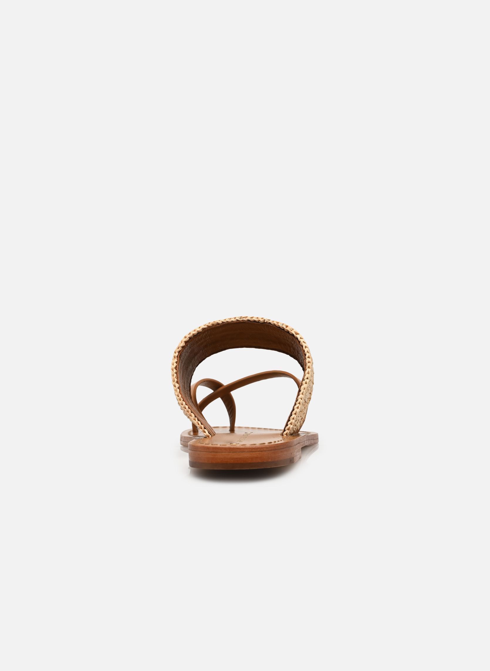 Mules Mule Plate Paille & Cuir femme marron Vanessa Bruno Mules Mule Plate Paille & Cuir femme marron CAMEL