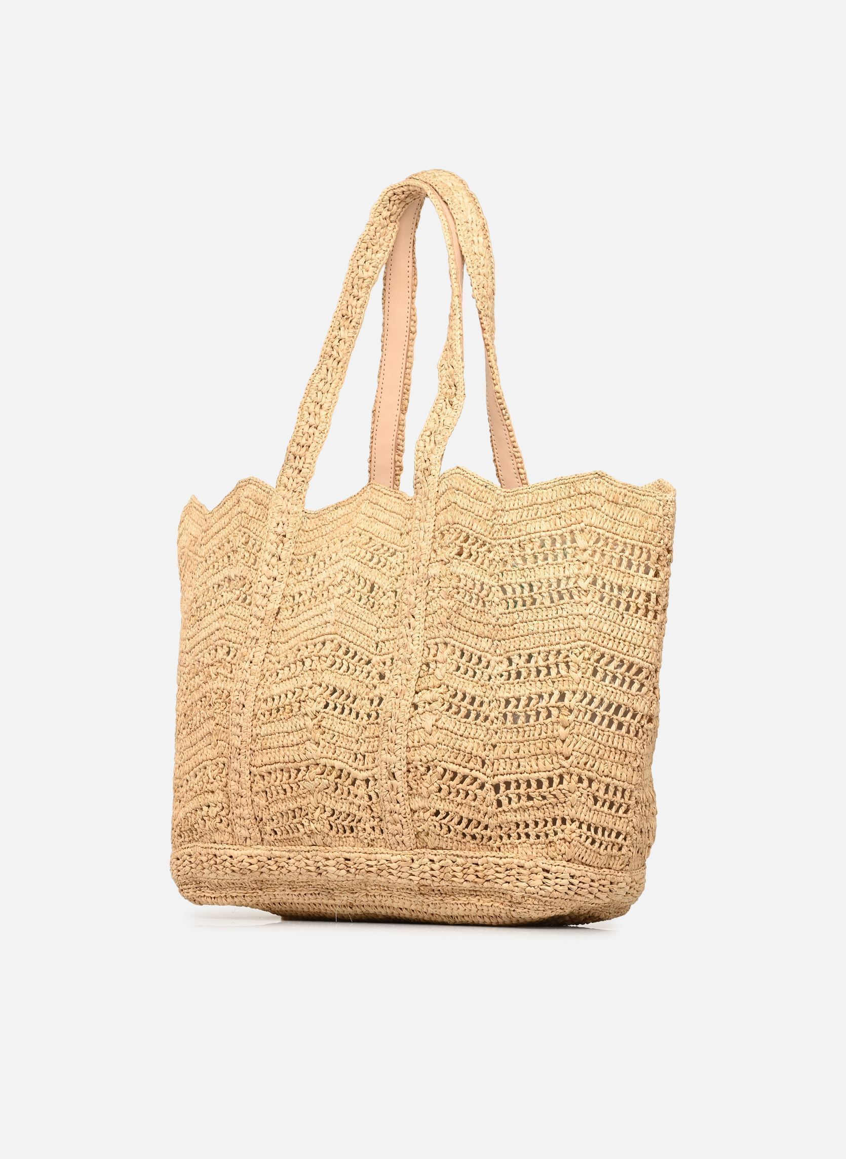 Cabas Cabas L Raphia Ajouré femme beige Vanessa Bruno Cabas Cabas L Raphia Ajouré femme beige NATUREL