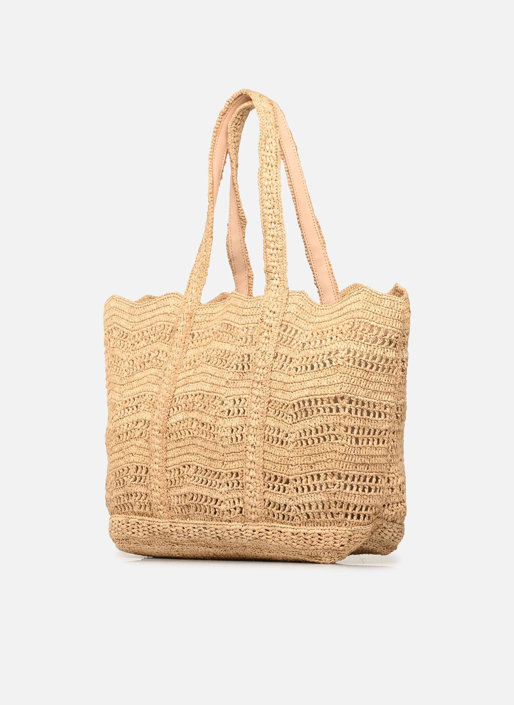 Cabas Cabas L Raphia Ajouré femme beige Vanessa Bruno Cabas Cabas L Raphia Ajouré femme beige NATUREL