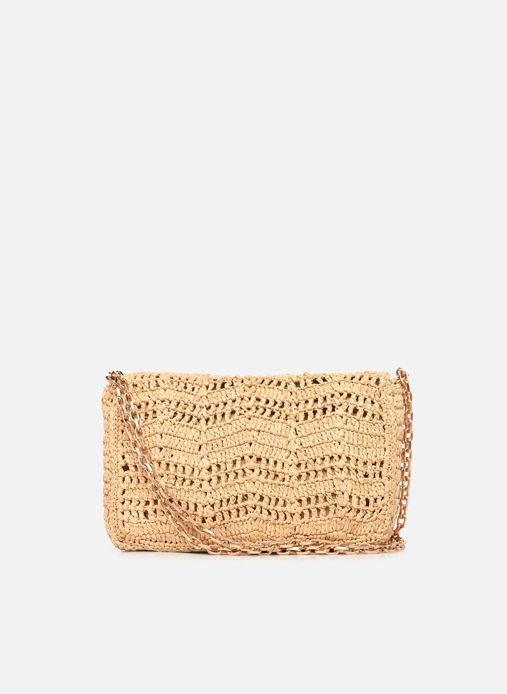 Umhängetaschen Moon Moyen Raphia Ajouré damen beige Vanessa Bruno Umhängetaschen Moon Moyen Raphia Ajouré damen beige NATUREL