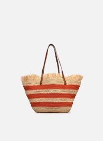 Manden Panier Raphia à Rayures dames oranje