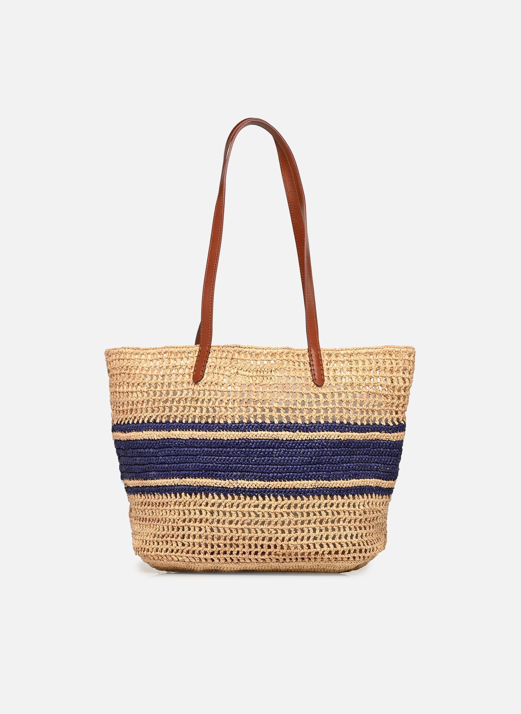 Körbe Panier Raphia Porté Épaule Logo damen blau Vanessa Bruno Körbe Panier Raphia Porté Épaule Logo damen blau MARINE