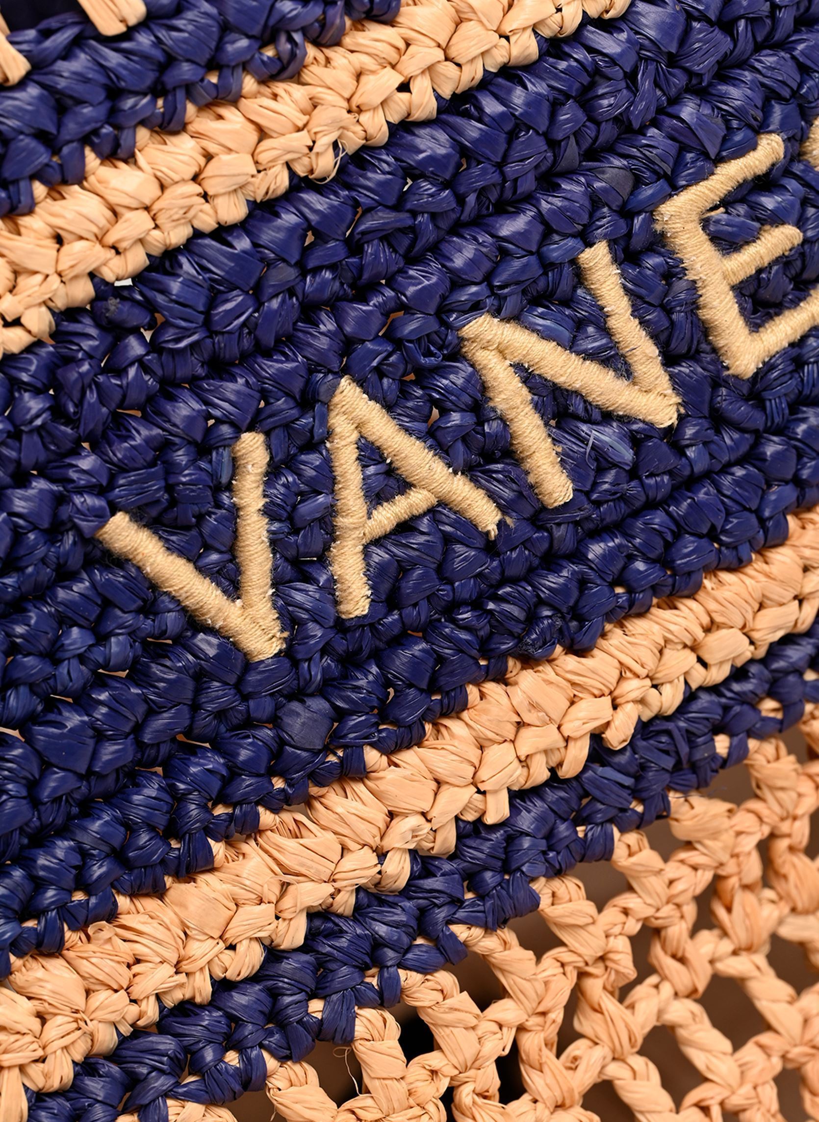 Körbe Panier Raphia Porté Épaule Logo damen blau Vanessa Bruno Körbe Panier Raphia Porté Épaule Logo damen blau MARINE