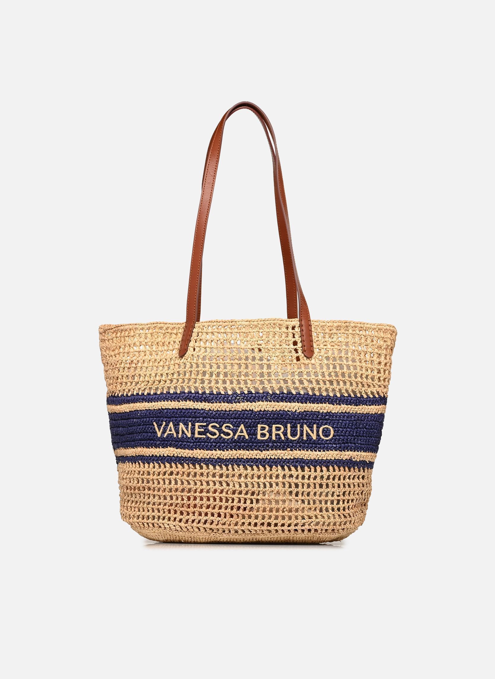 Körbe Panier Raphia Porté Épaule Logo damen blau Vanessa Bruno Körbe Panier Raphia Porté Épaule Logo damen blau MARINE