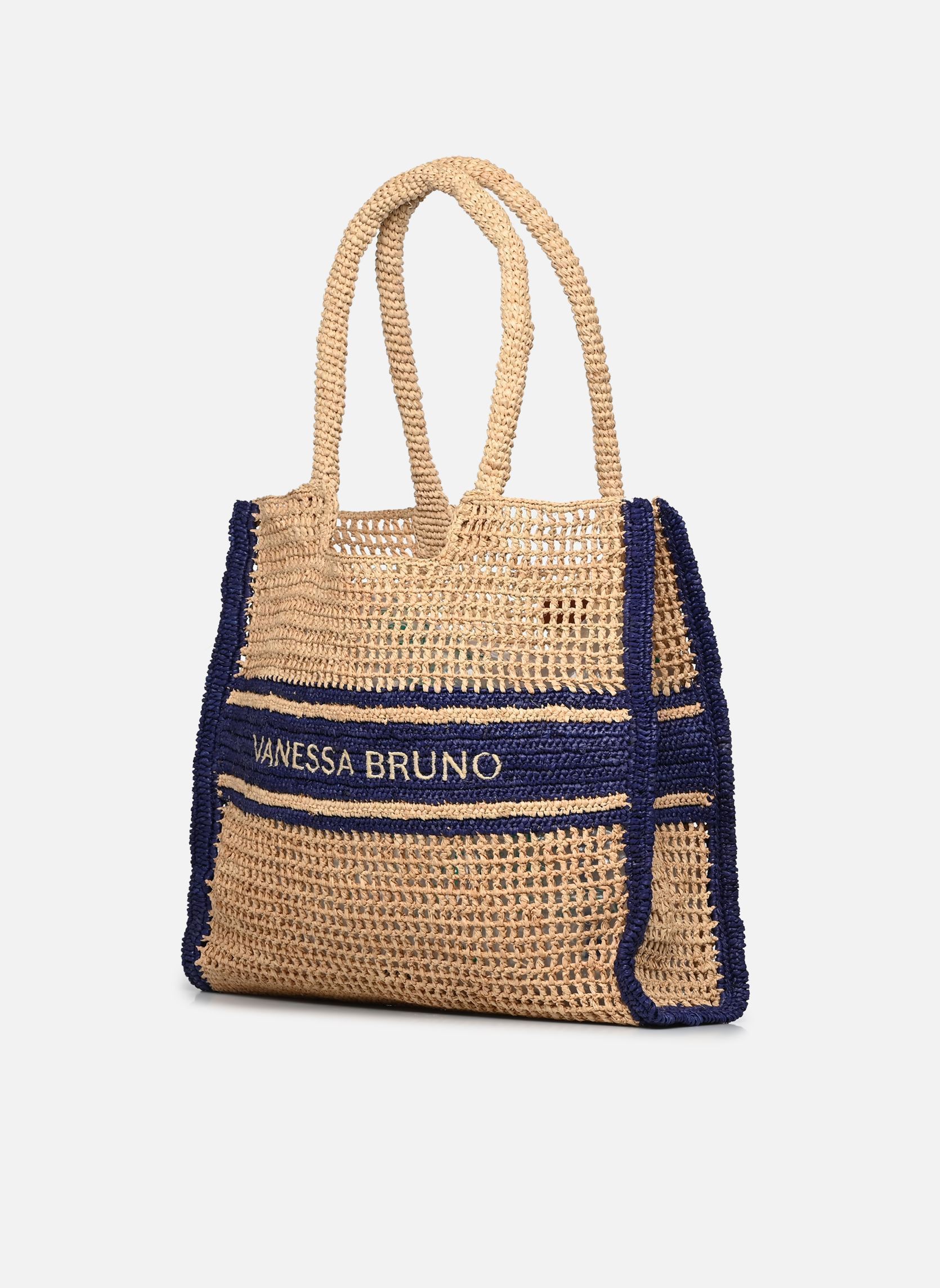 Shopper Panier GM Raphia Logo damen blau Vanessa Bruno Shopper Panier GM Raphia Logo damen blau MARINE