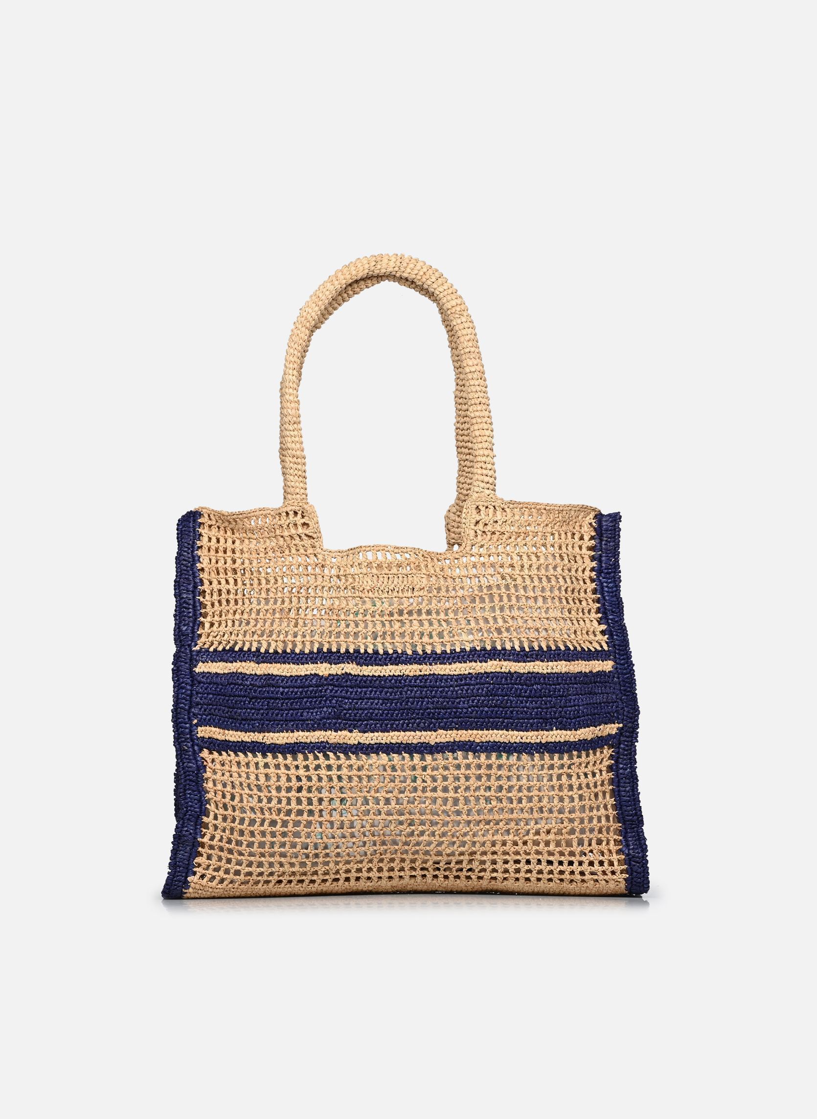 Shopper Panier GM Raphia Logo damen blau Vanessa Bruno Shopper Panier GM Raphia Logo damen blau MARINE