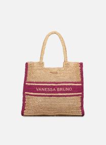 Cabas Panier GM Raphia Logo femme rose