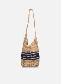 Shopper Sac Hobo Raphia Logo damen rosa