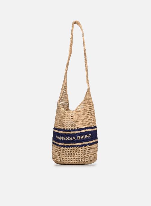 Vanessa Bruno Grote winkelzak Sac Hobo Raphia Logo dames blauw