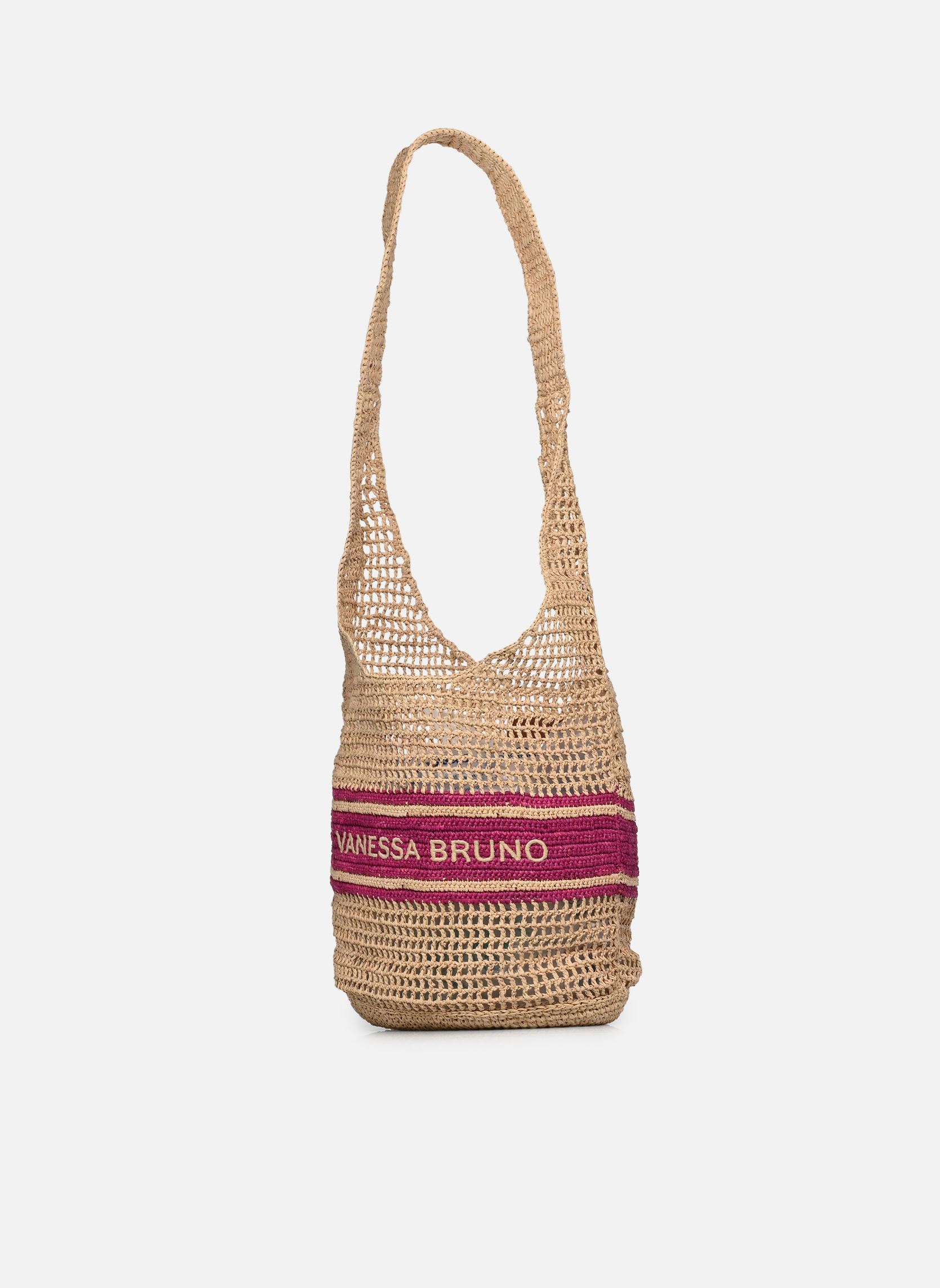 Shopper Sac Hobo Raphia Logo damen rosa Vanessa Bruno Shopper Sac Hobo Raphia Logo damen rosa FUSHIA