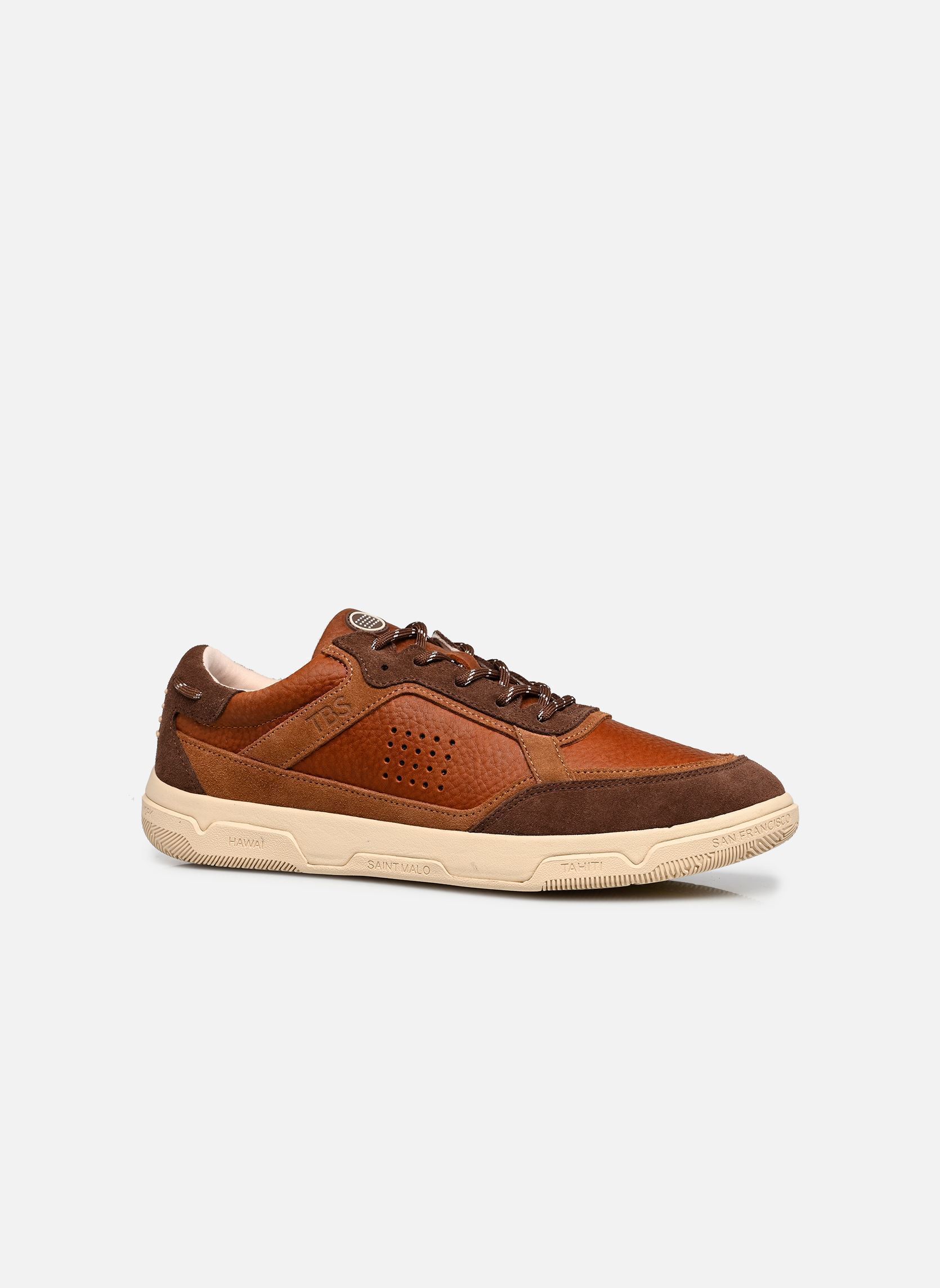 Niedrige Sneaker GUYLHEM herren braun TBS Niedrige Sneaker GUYLHEM herren braun CAMAIEU MARRON
