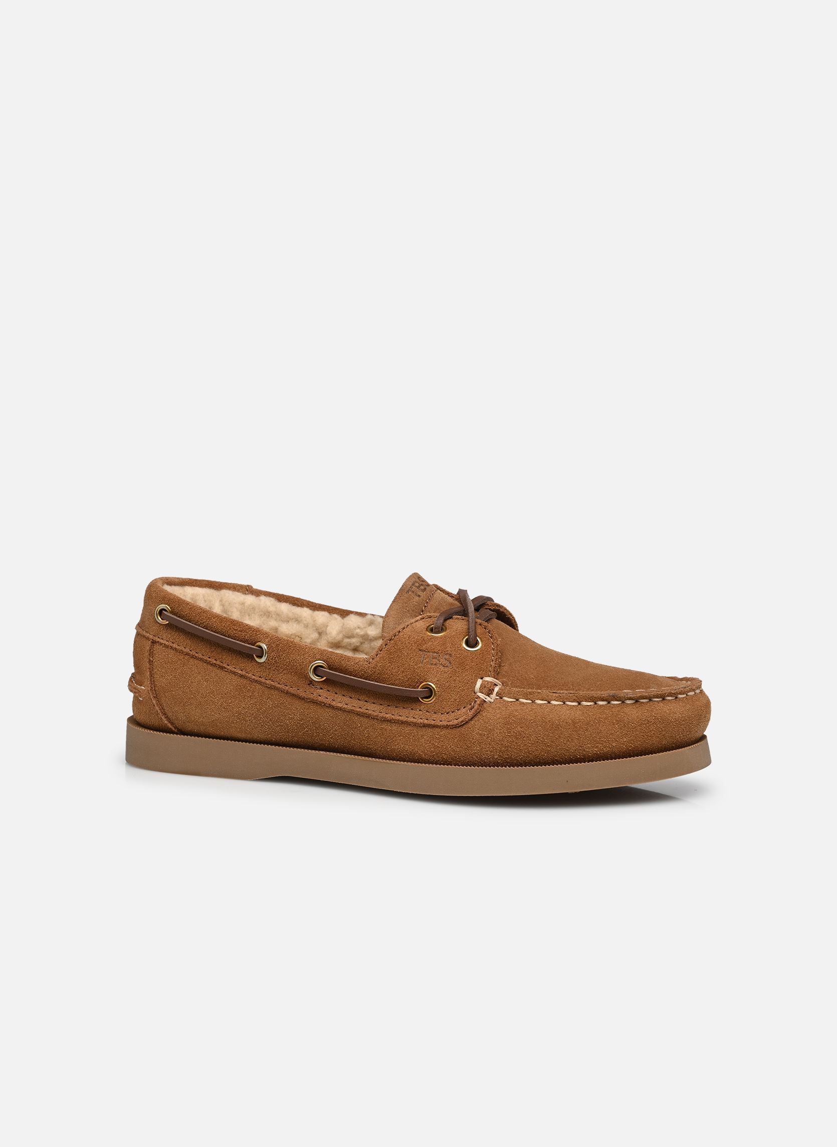 Chaussures bateaux PHERINA femme marron TBS Chaussures bateaux PHERINA femme marron COGNAC + CREME