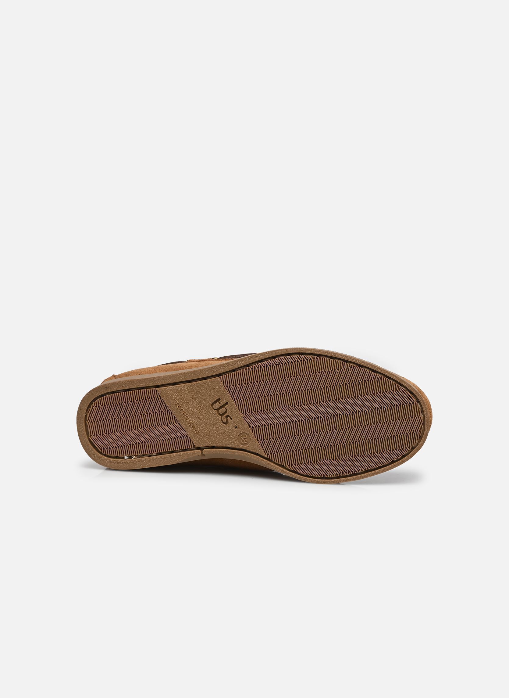 Chaussures bateaux PHERINA femme marron TBS Chaussures bateaux PHERINA femme marron COGNAC + CREME