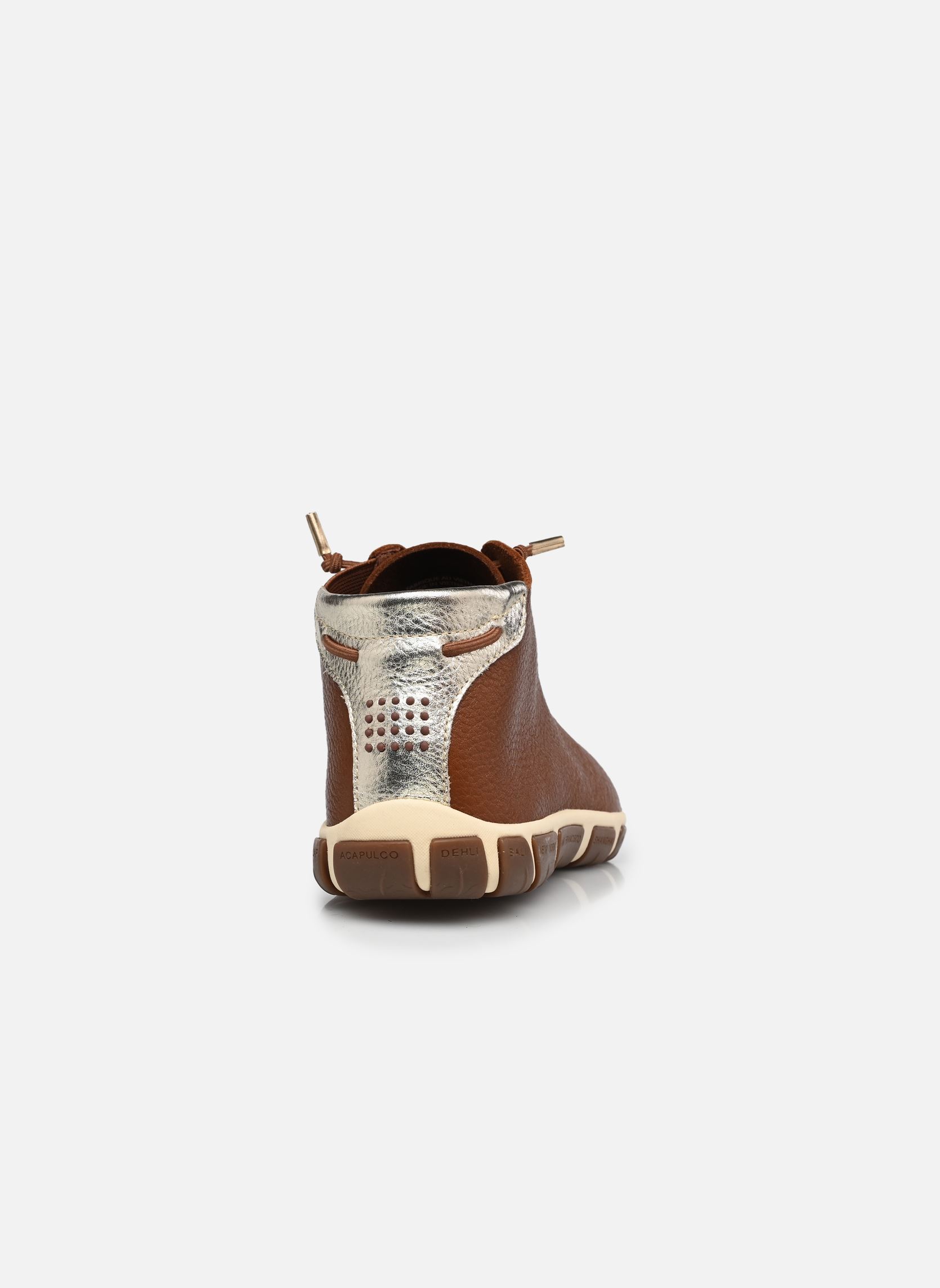 Baskets montantes JESMINI femme marron TBS Baskets montantes JESMINI femme marron PECAN + CHAMPAGNE