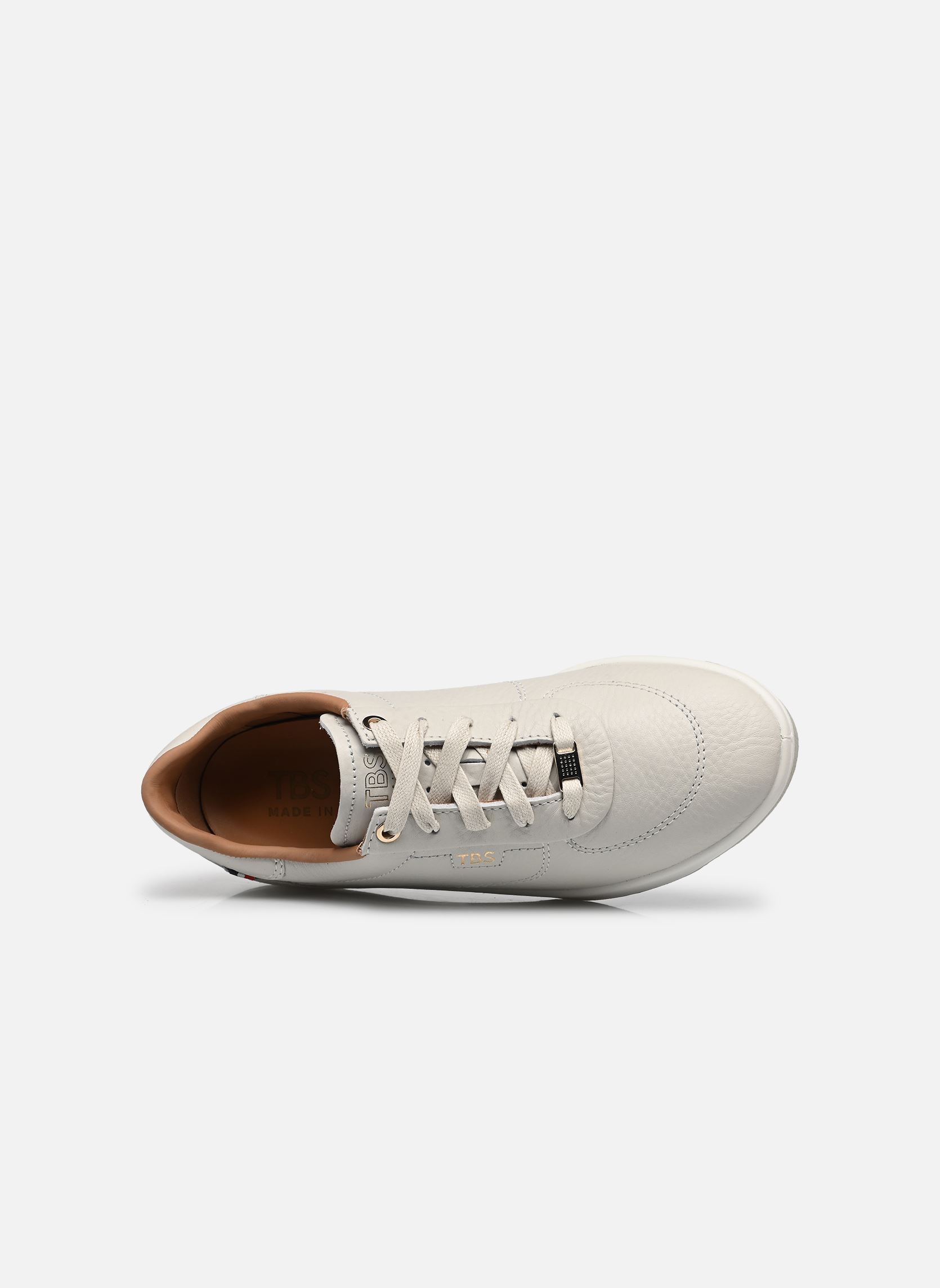 Niedrige Sneaker BRANILY damen weiß TBS Made in France Niedrige Sneaker BRANILY damen weiß BLANC