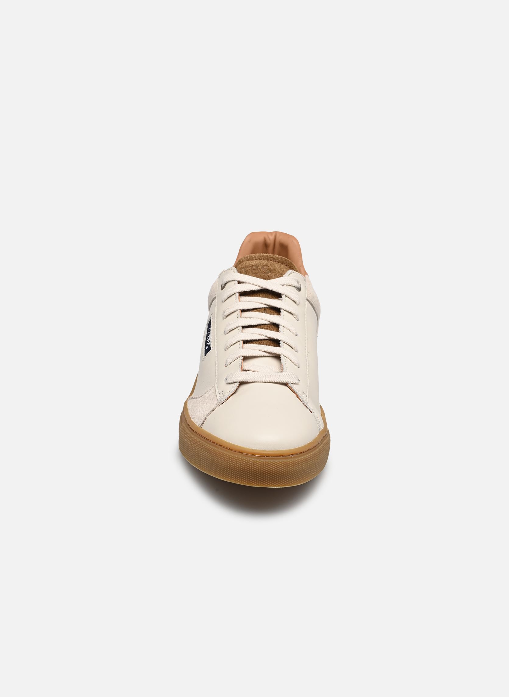 Baskets basses MAUBERT homme blanc TBS Made in France Baskets basses MAUBERT homme blanc OFF-WHITE + NAVY + TABAC